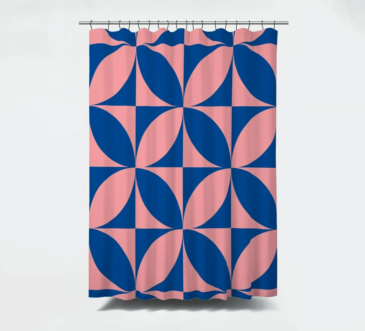 Geometria floreale retrò tenda da doccia da Studio Vibe