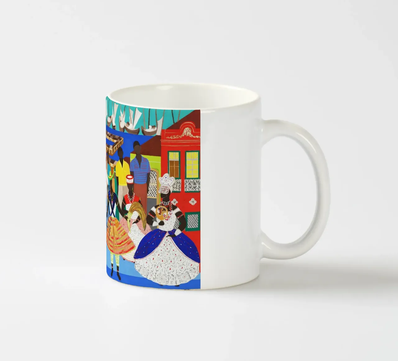 Candomblé (Studie für Wandmalerei) von Djanira da Motta e Si Keramik Tasse von Classic Art Prints