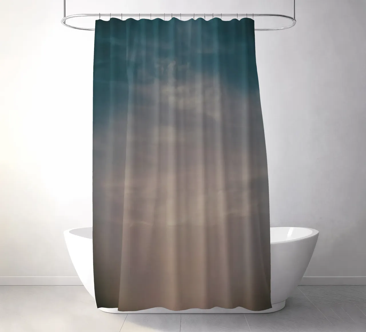 serene gradient pastel tenda da doccia da twillight