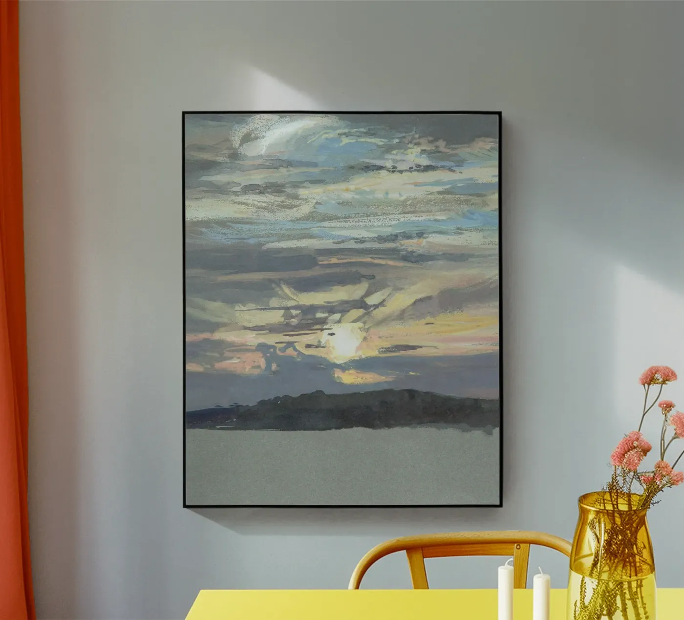 silhouette coastline plexiglass da twillight