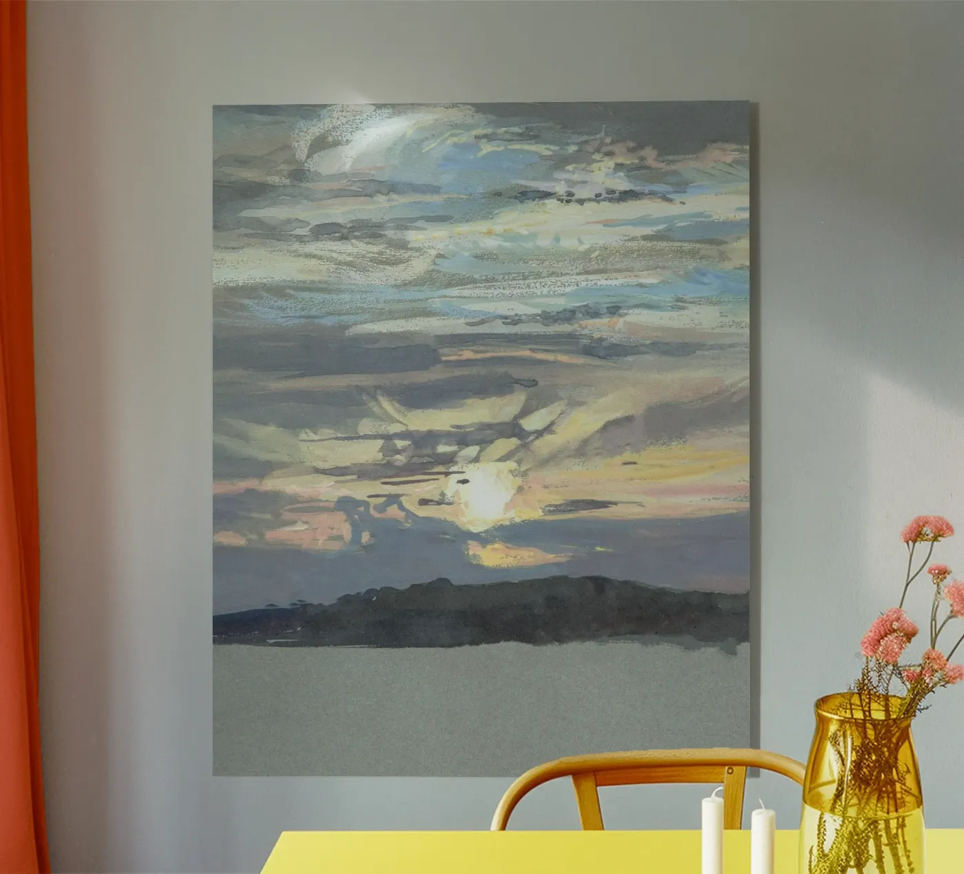 silhouette coastline plexiglass da twillight