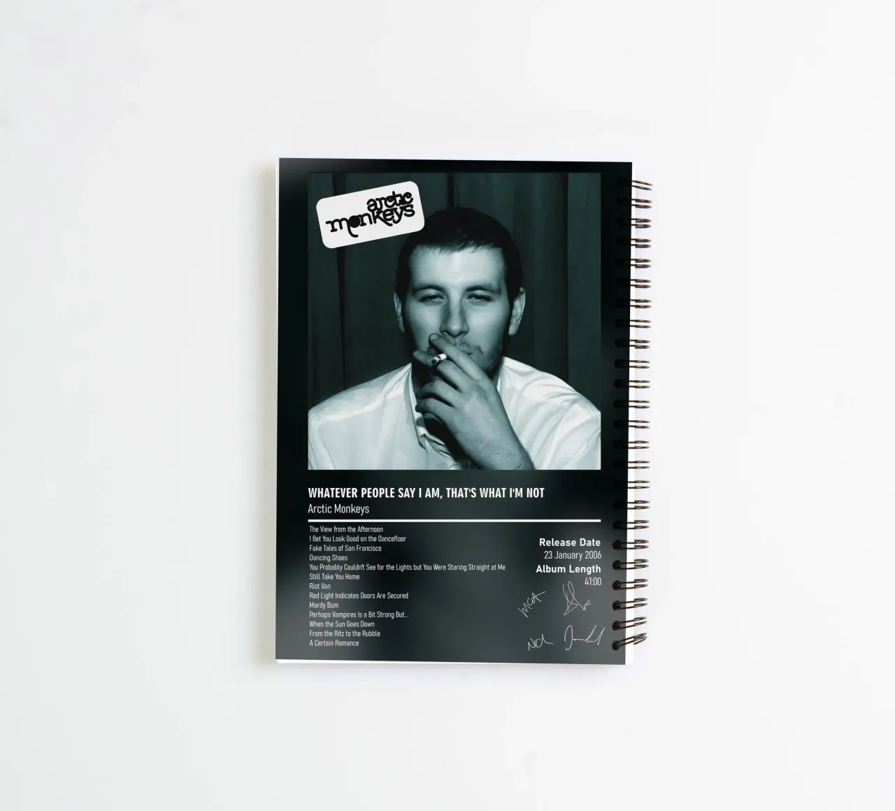 Whatever People Say I Am, That’s What I’m Not (2006) spiral notebook by DGUnder