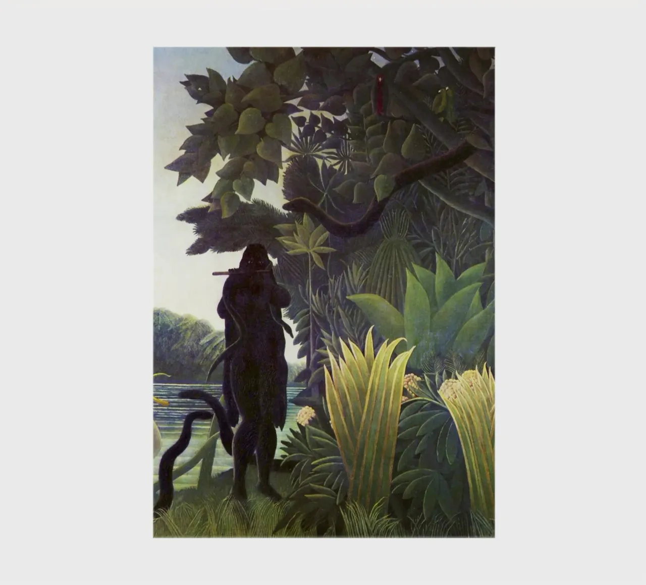 The Snake Charmer (1907) by Henri Rousseau notebook by Venus Art