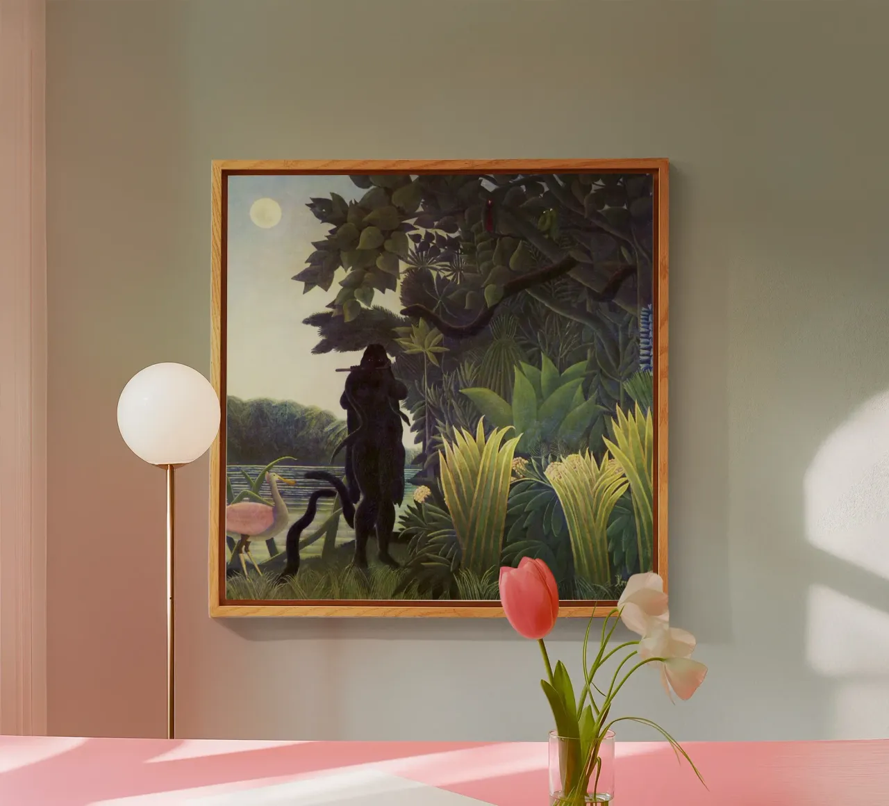 L'incantatore di serpenti (1907) di Henri Rousseau plexiglass da Venus Art
