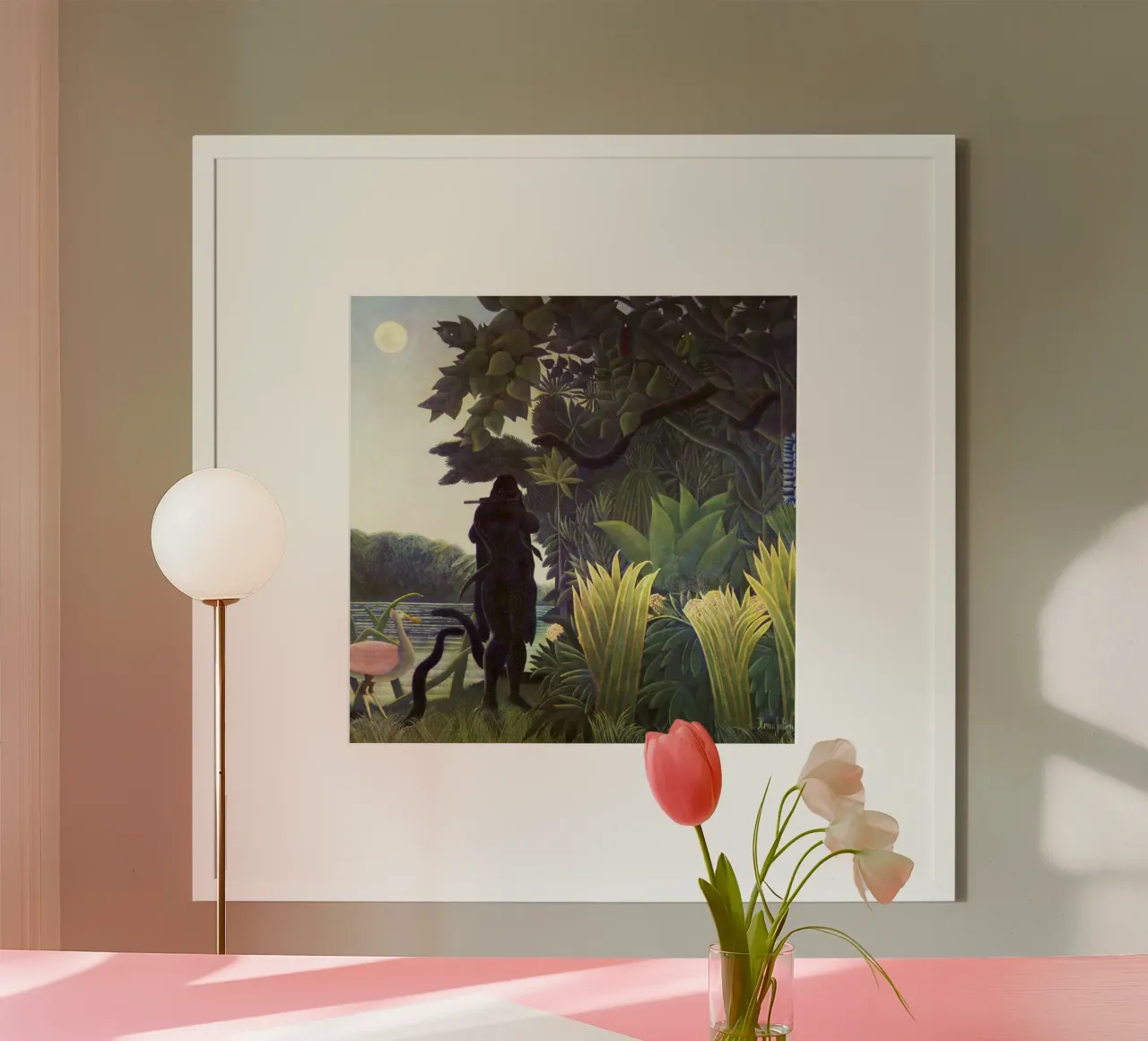 L'incantatore di serpenti (1907) di Henri Rousseau carta hahnemühle da Venus Art