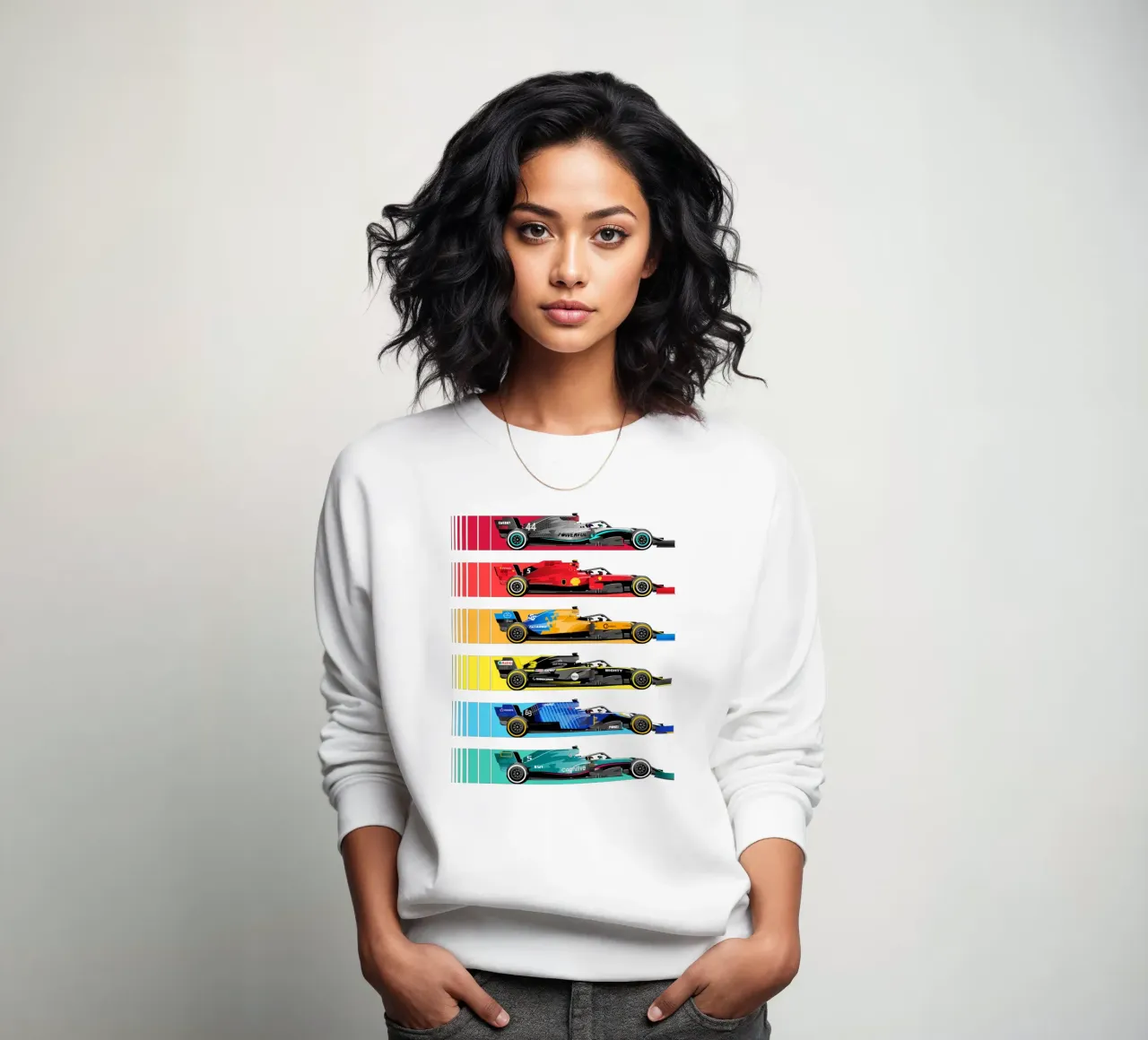 Formule raceauto's sweatshirt van Mariel Toigo