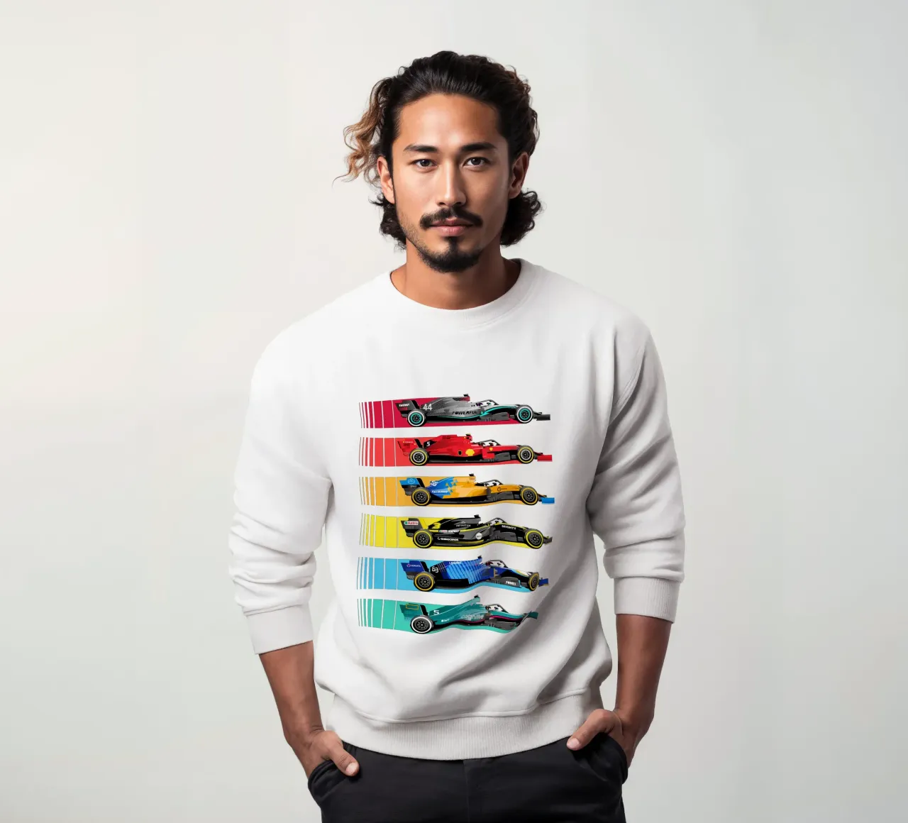 Formule raceauto's sweatshirt van Mariel Toigo