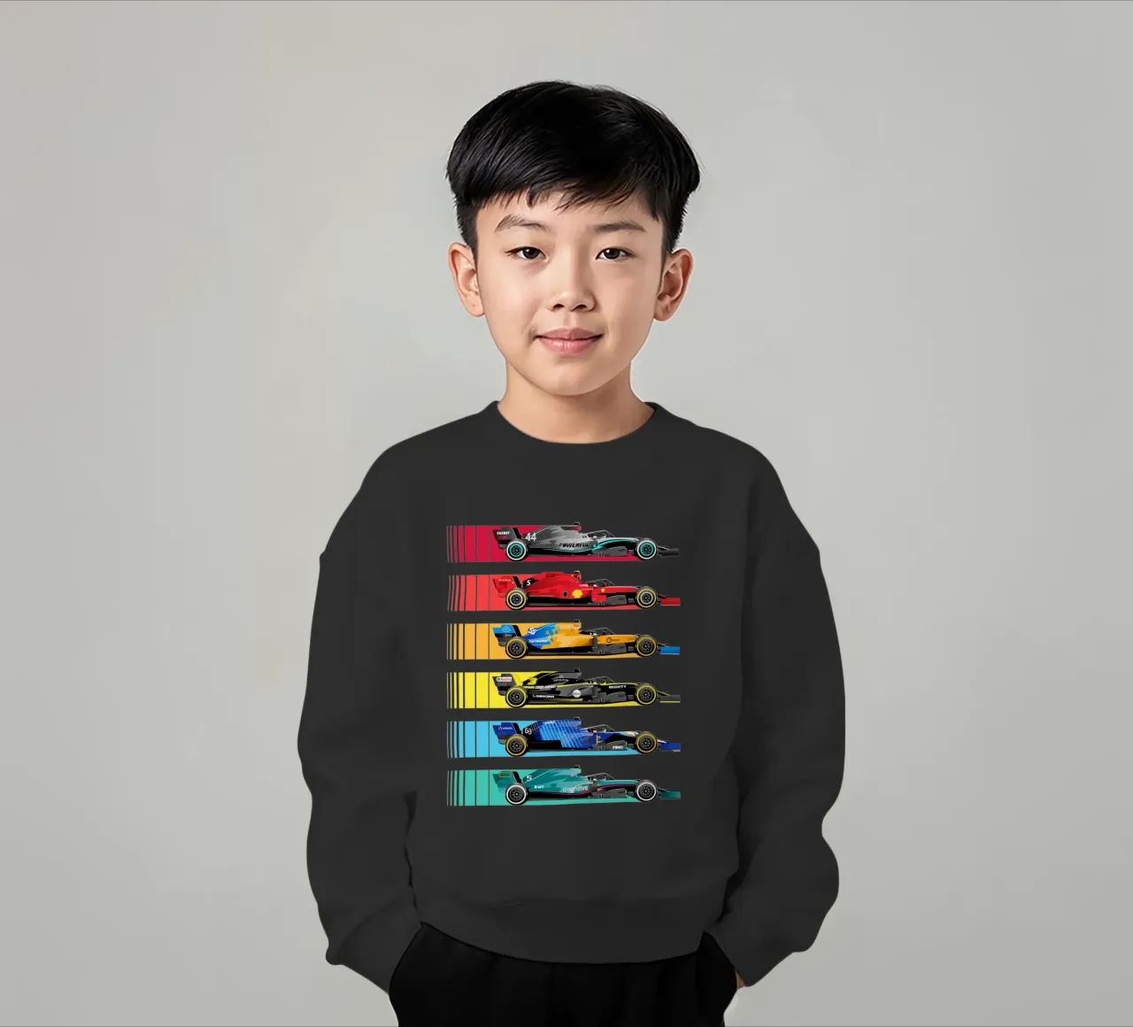 Auto da corsa di Formula felpa bambino da Mariel Toigo