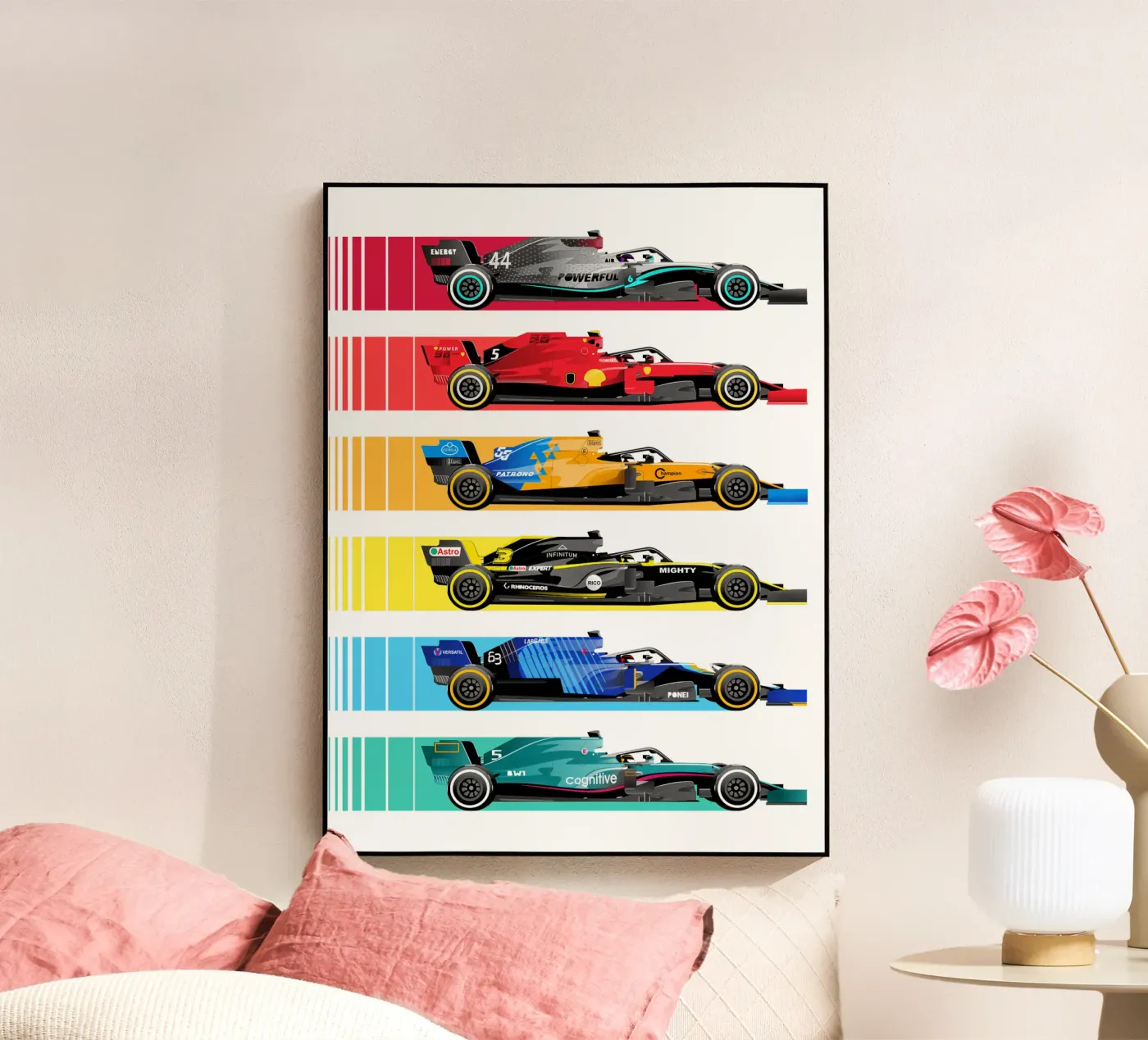 Auto da corsa di Formula plexiglass da Mariel Toigo