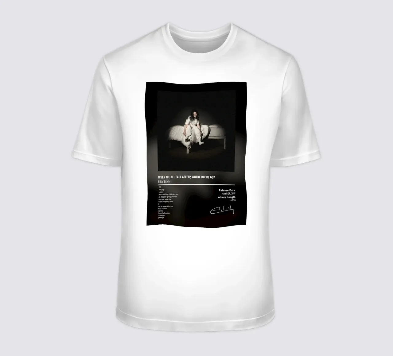 WHEN WE ALL FALL ASLEEP, WHERE DO WE GO (2019) t-shirt da DGUnder