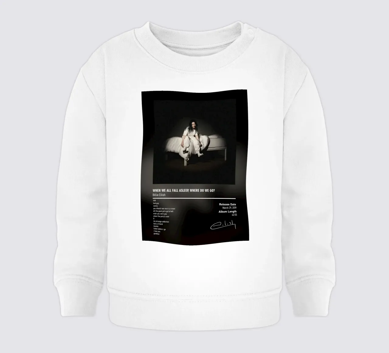 WHEN WE ALL FALL ASLEEP, WHERE DO WE GO (2019) sudadera de bebé de DGUnder