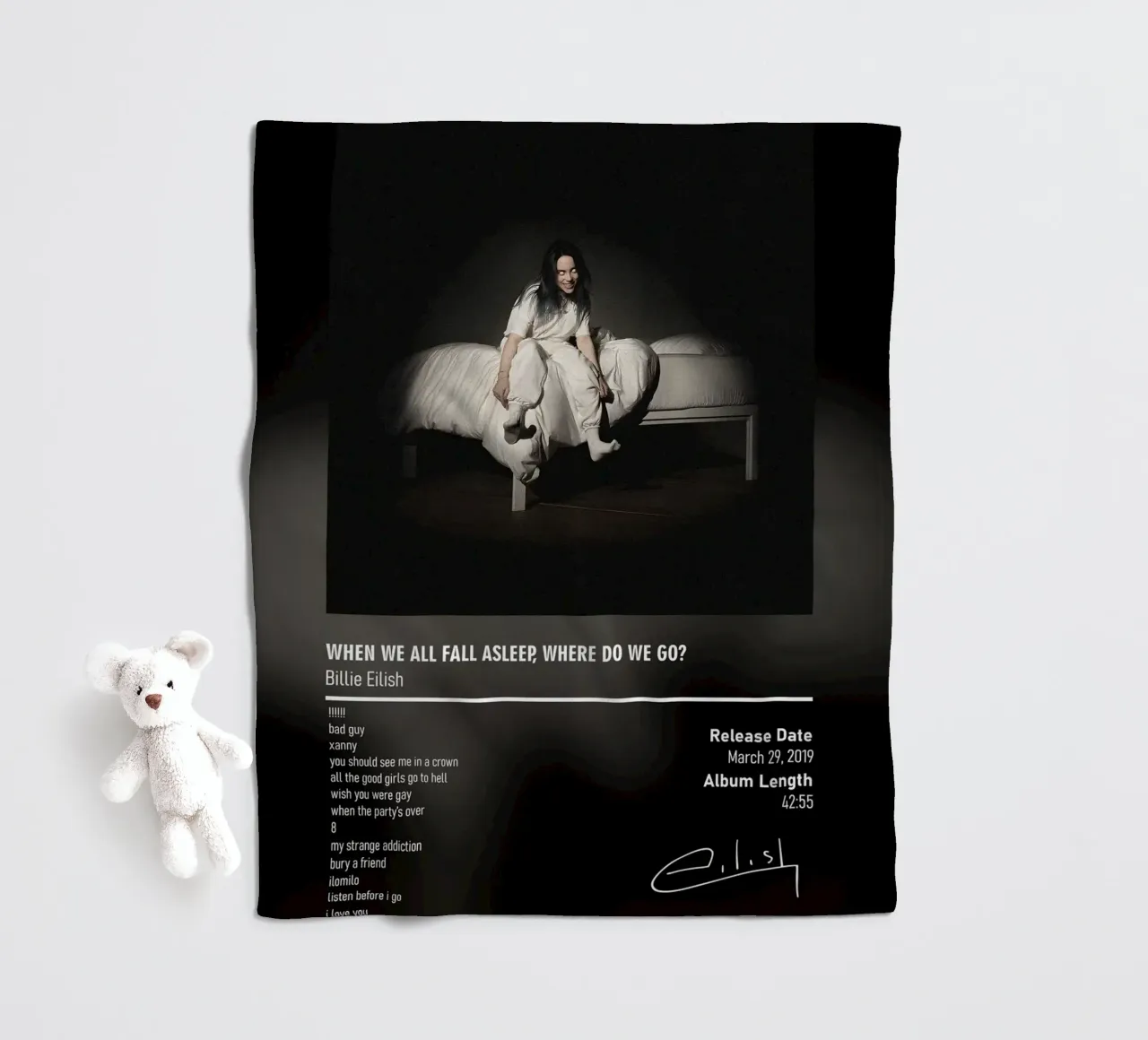 WHEN WE ALL FALL ASLEEP, WHERE DO WE GO (2019) coperta in pile da DGUnder