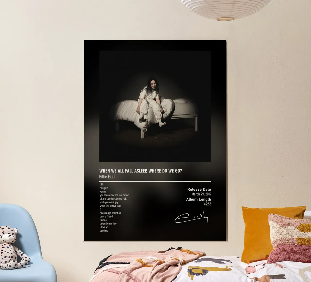 WHEN WE ALL FALL ASLEEP, WHERE DO WE GO (2019) carta hahnemühle da DGUnder