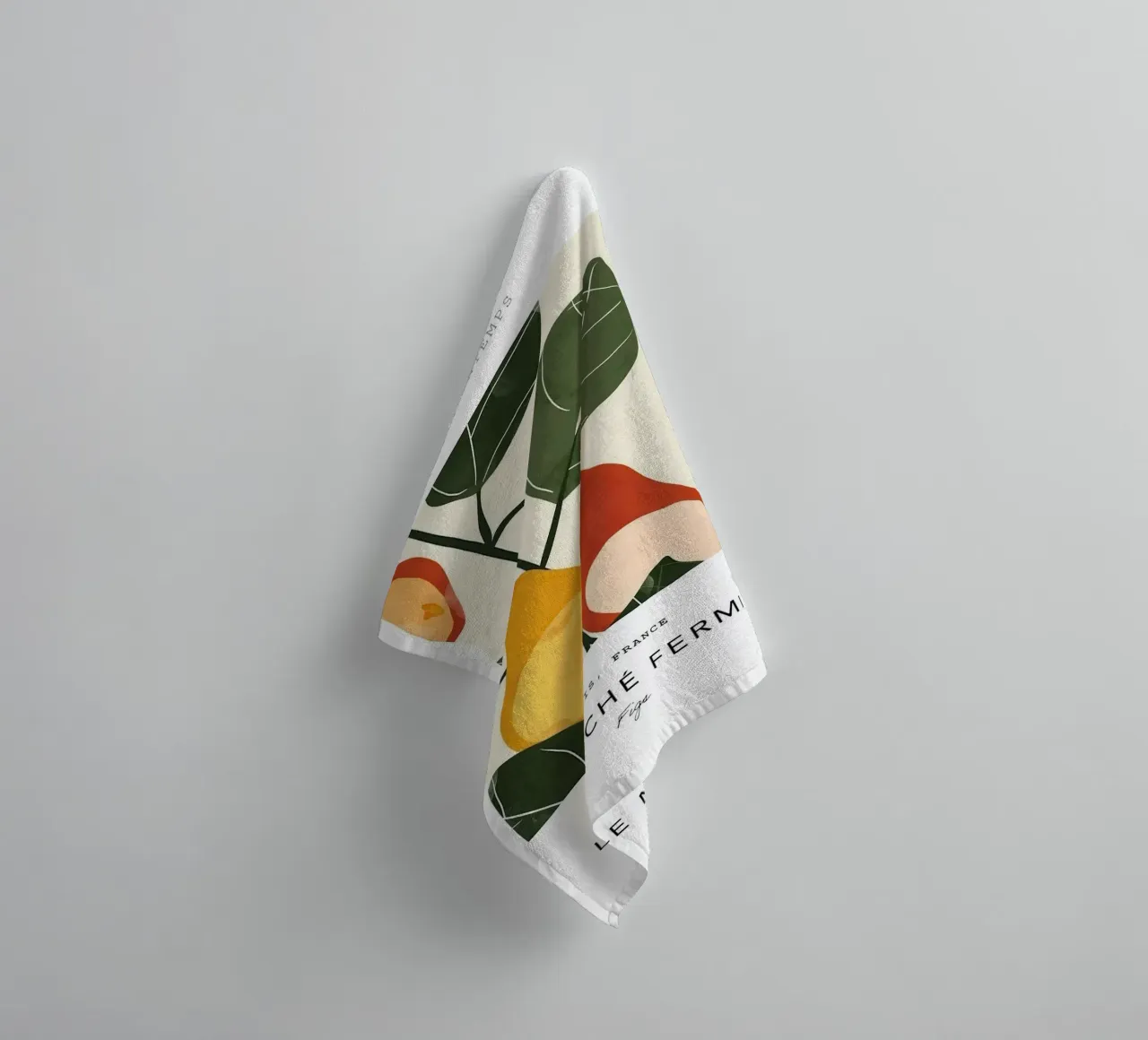 pere frutta foglie asciugamano da bagno da William Allen