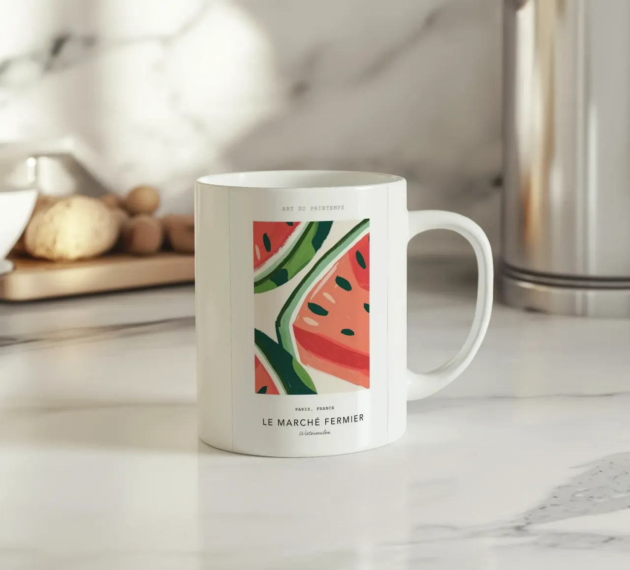fetta di anguria tazza in ceramica da William Allen