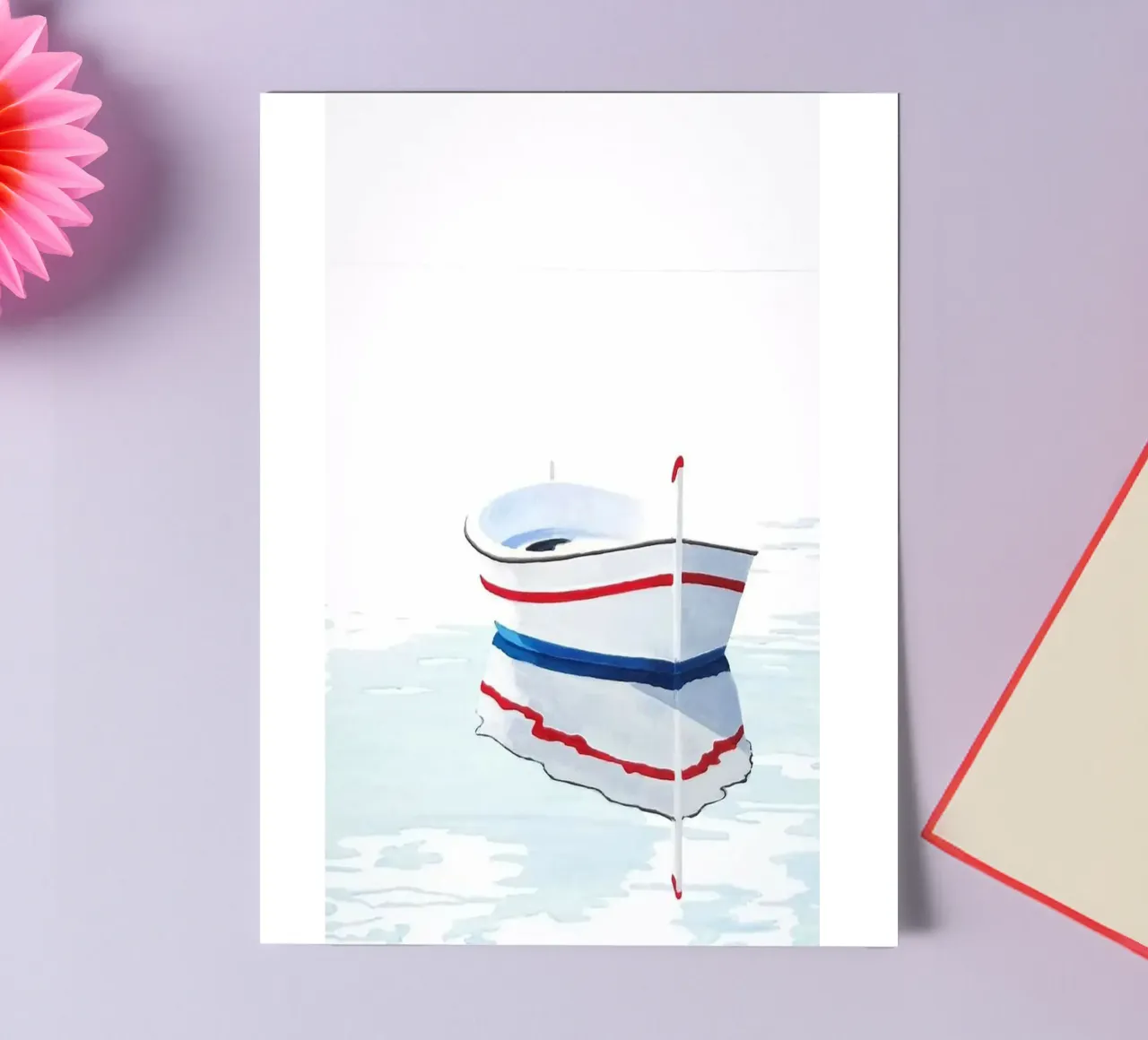 Ein Boot Stickerbogen von cosmos studio