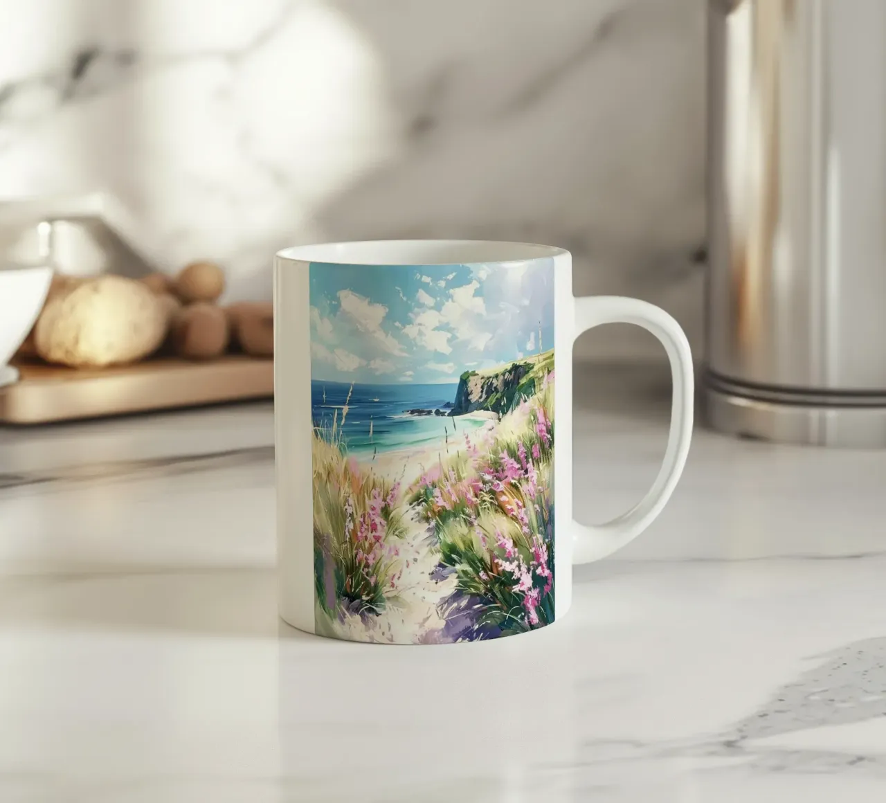 seaside grass rocks tazza in ceramica da twillight