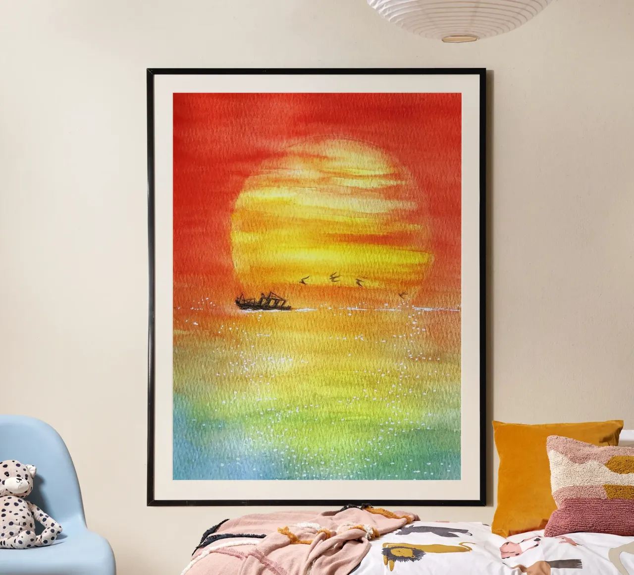 water reflection peaceful poster with aluminum frame by twillight