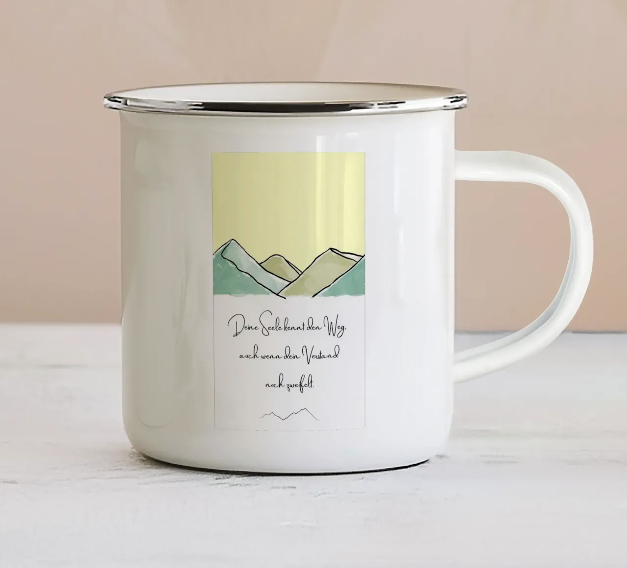 Seelenweg tazza in smalto da AESTHETIC VIBES by Isabel
