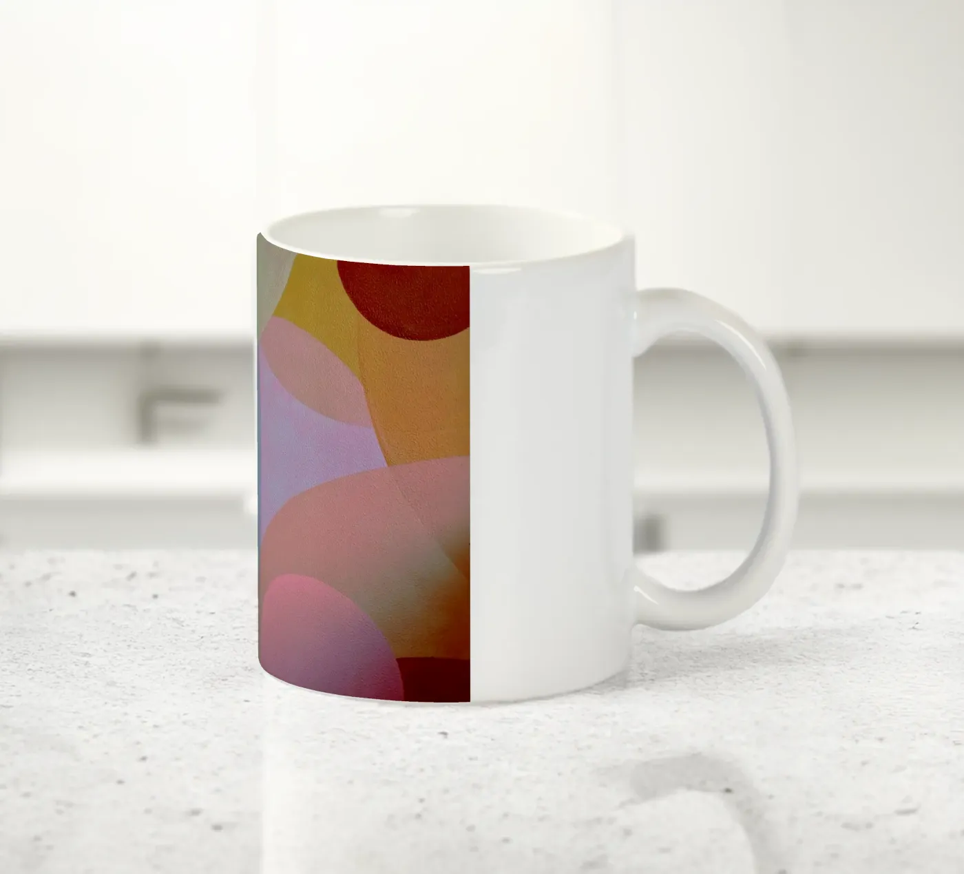 sphere layering background ceramic mug by twillight