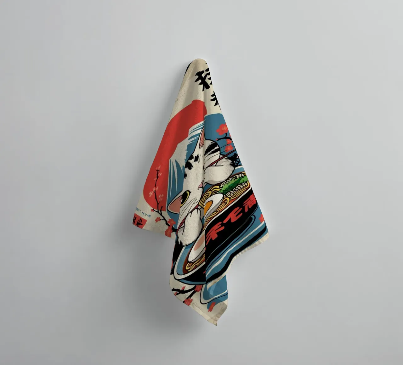 I Love Ramen towel by cosmos studio