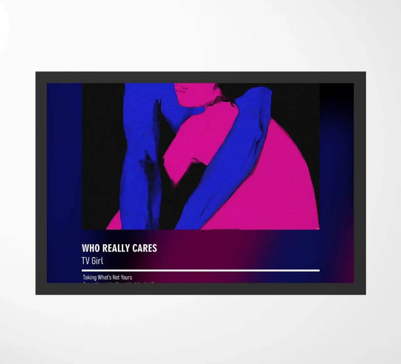 Who Really Cares (2016) by TV Girl doormat by DGUnder
