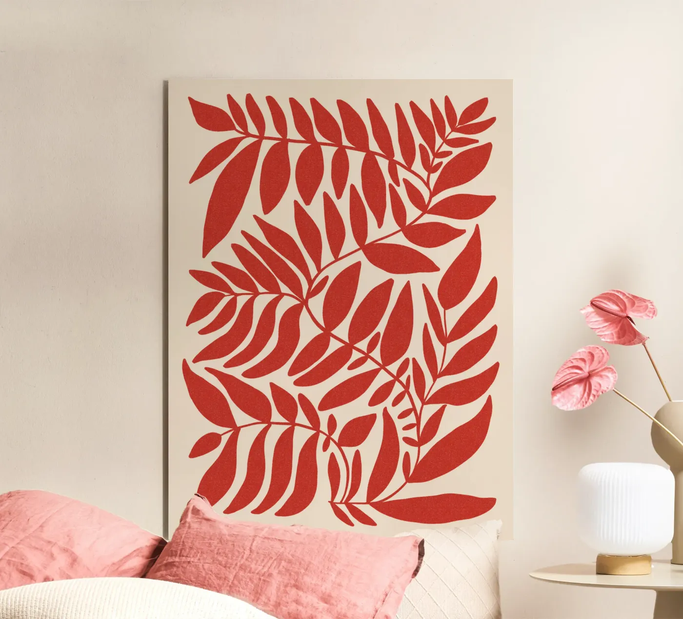 Leafy red forex plate by TijanaArtStudio88