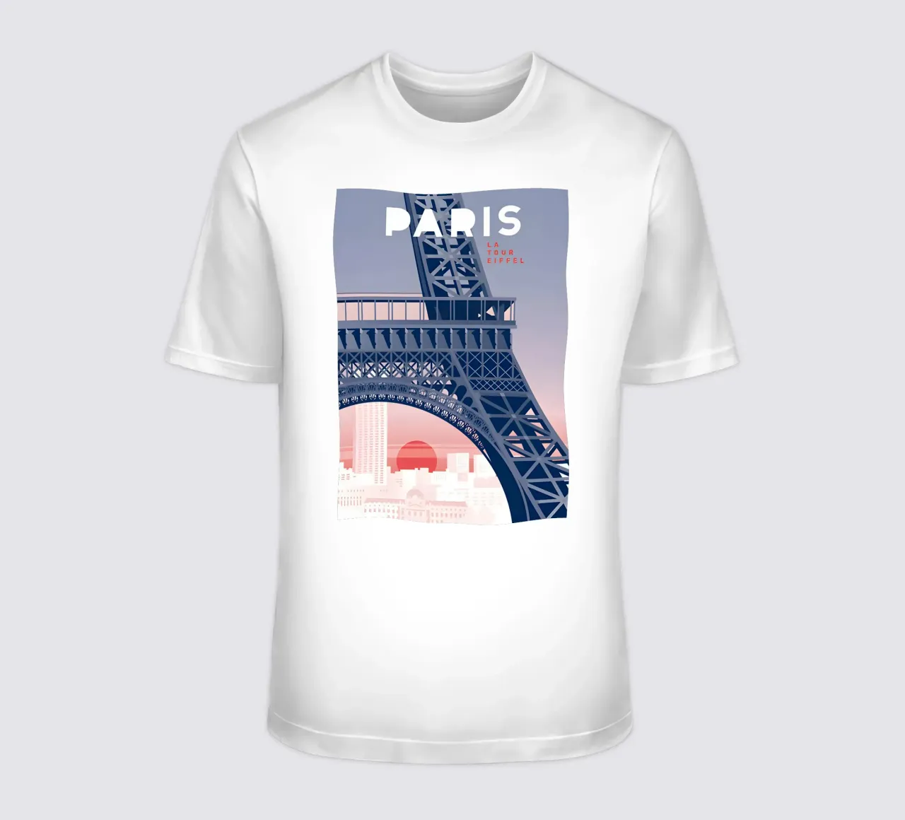 torre eiffel parigi t-shirt da William Allen