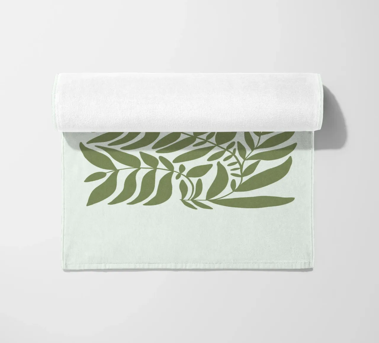 Leafy olive green telo mare da TijanaArtStudio88