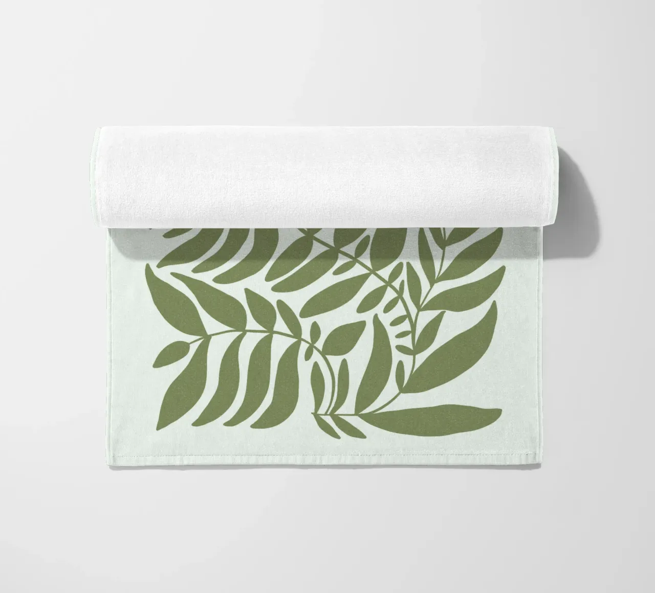 Leafy olive green telo mare da TijanaArtStudio88