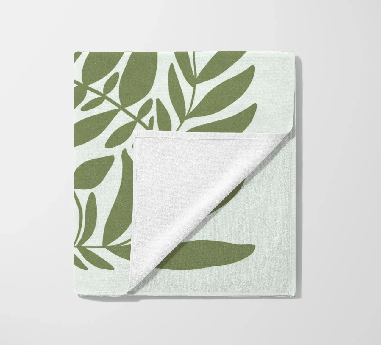 Leafy olive green telo mare da TijanaArtStudio88
