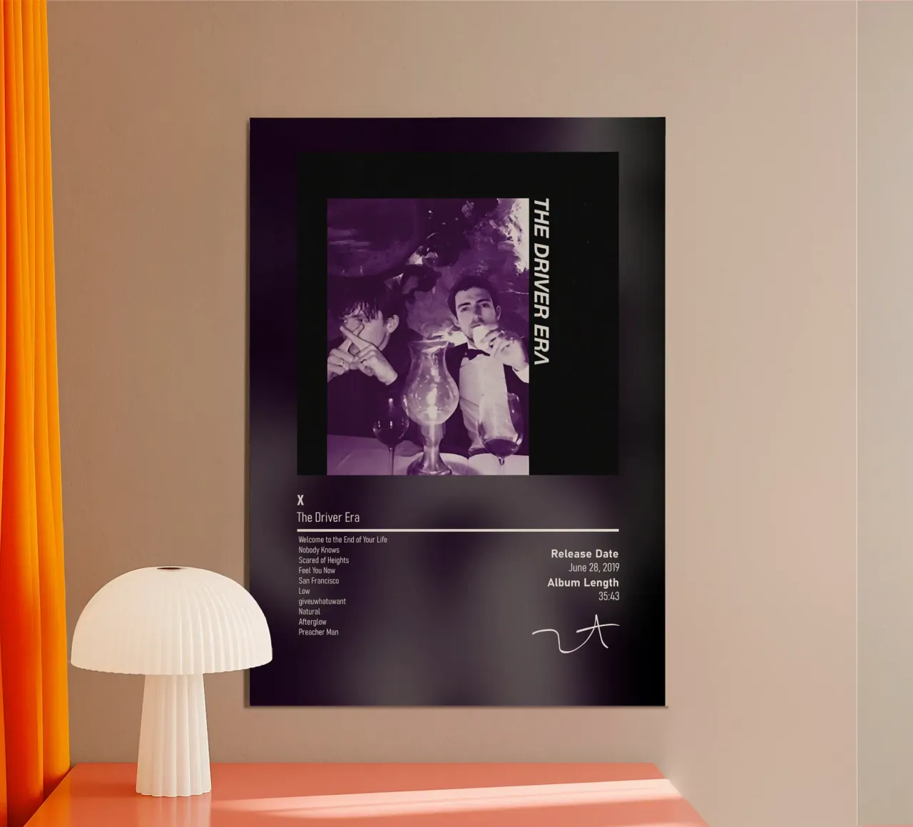 X By The Driver Era poster con telaio in legno da DGUnder