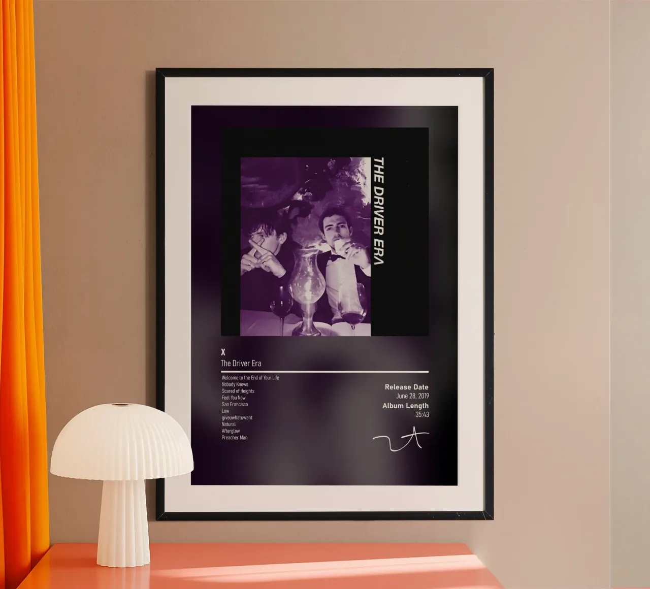 X By The Driver Era poster con telaio in legno da DGUnder