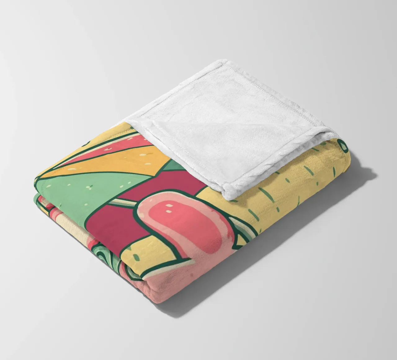 Rabbit with gas mask in the rain fleece blanket by pixelbull - medieval art and more