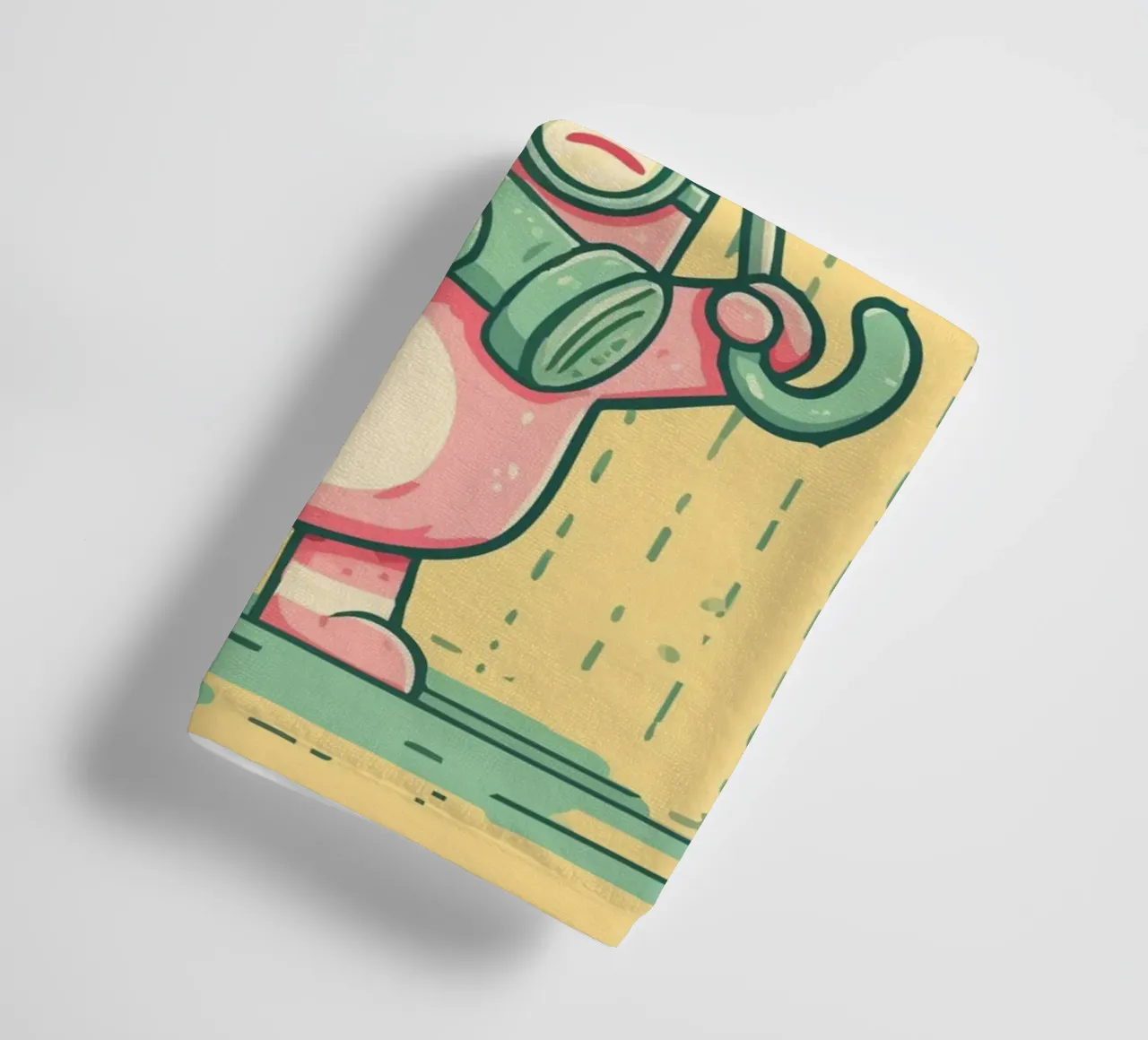 Rabbit with gas mask in the rain towel by pixelbull - medieval art and more