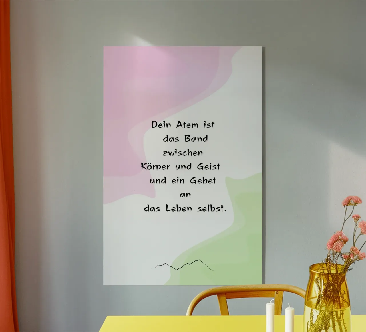 Dein Atem plexiglass da AESTHETIC VIBES by Isabel