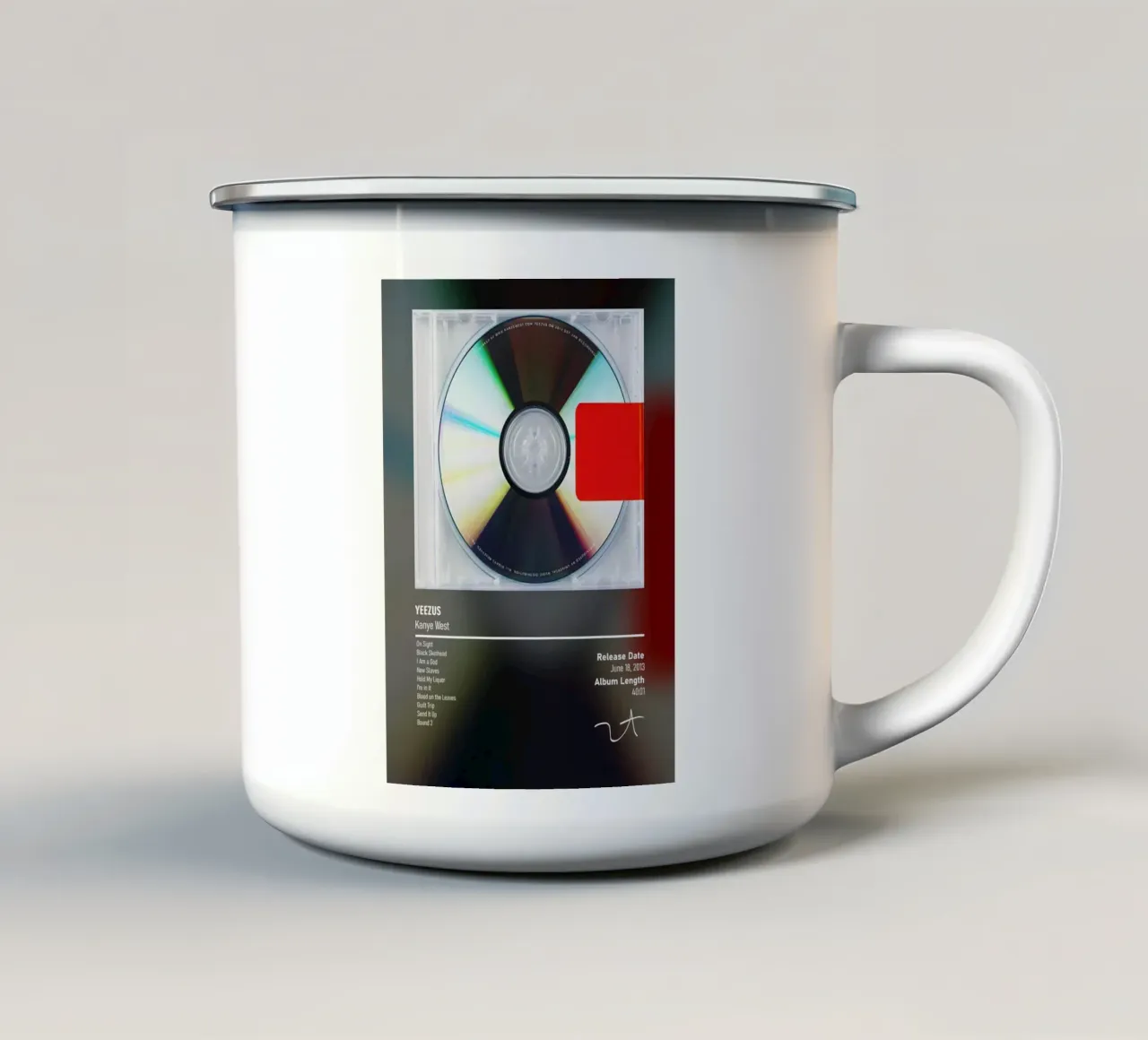 Yeezus (2013) Kanye West tazza in smalto da DGUnder