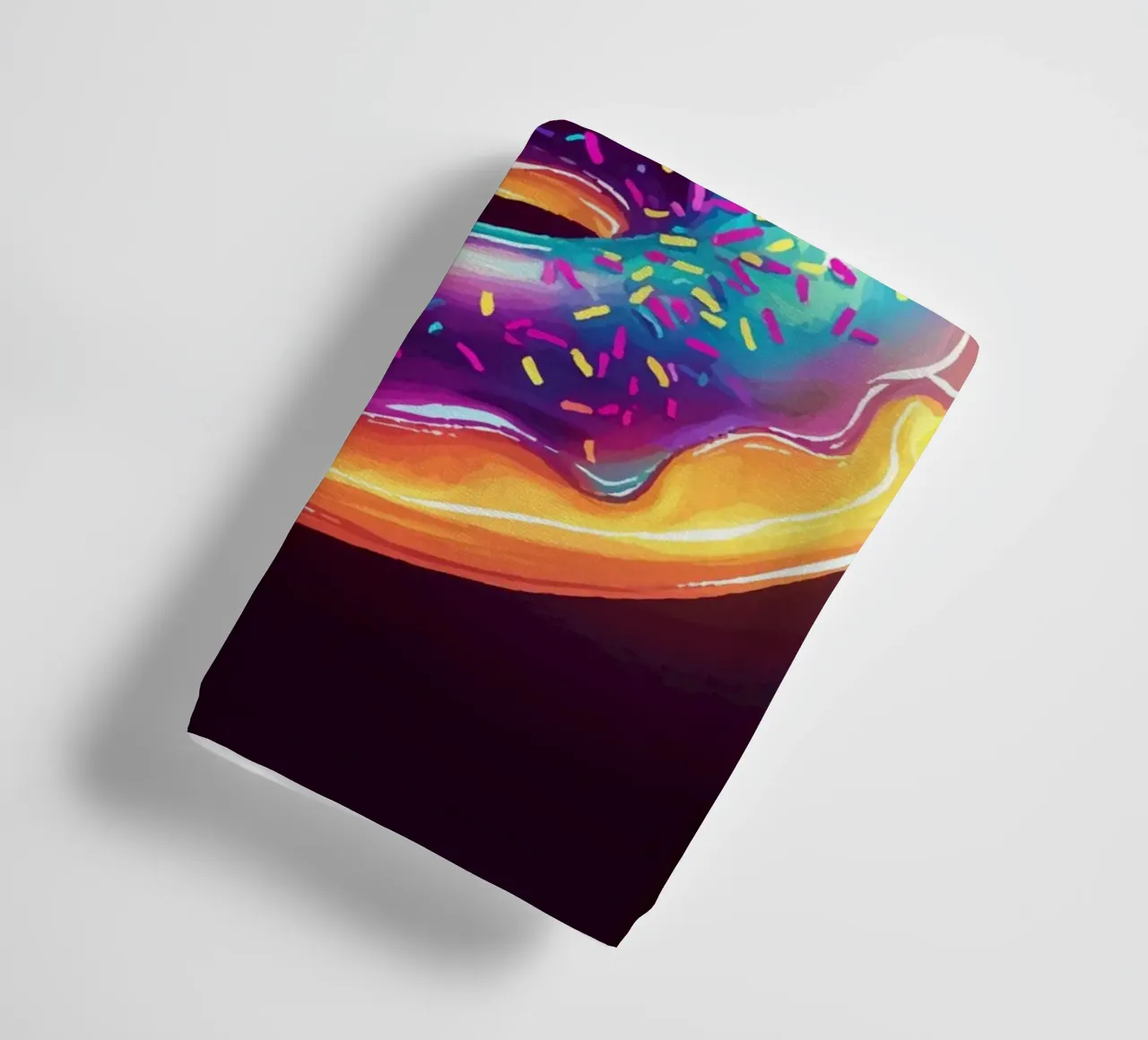 Neon Donuts im kosmischen Glanz Handtuch von pixelbull - medieval art and more