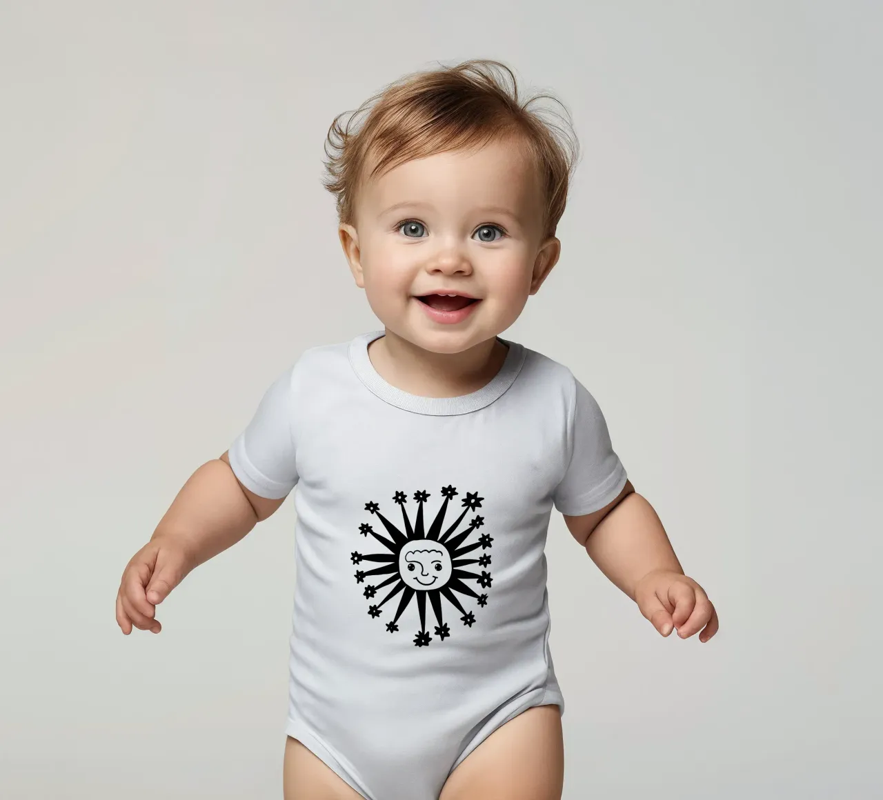 Celestial vibes body neonato maniche corte da TijanaArtStudio88