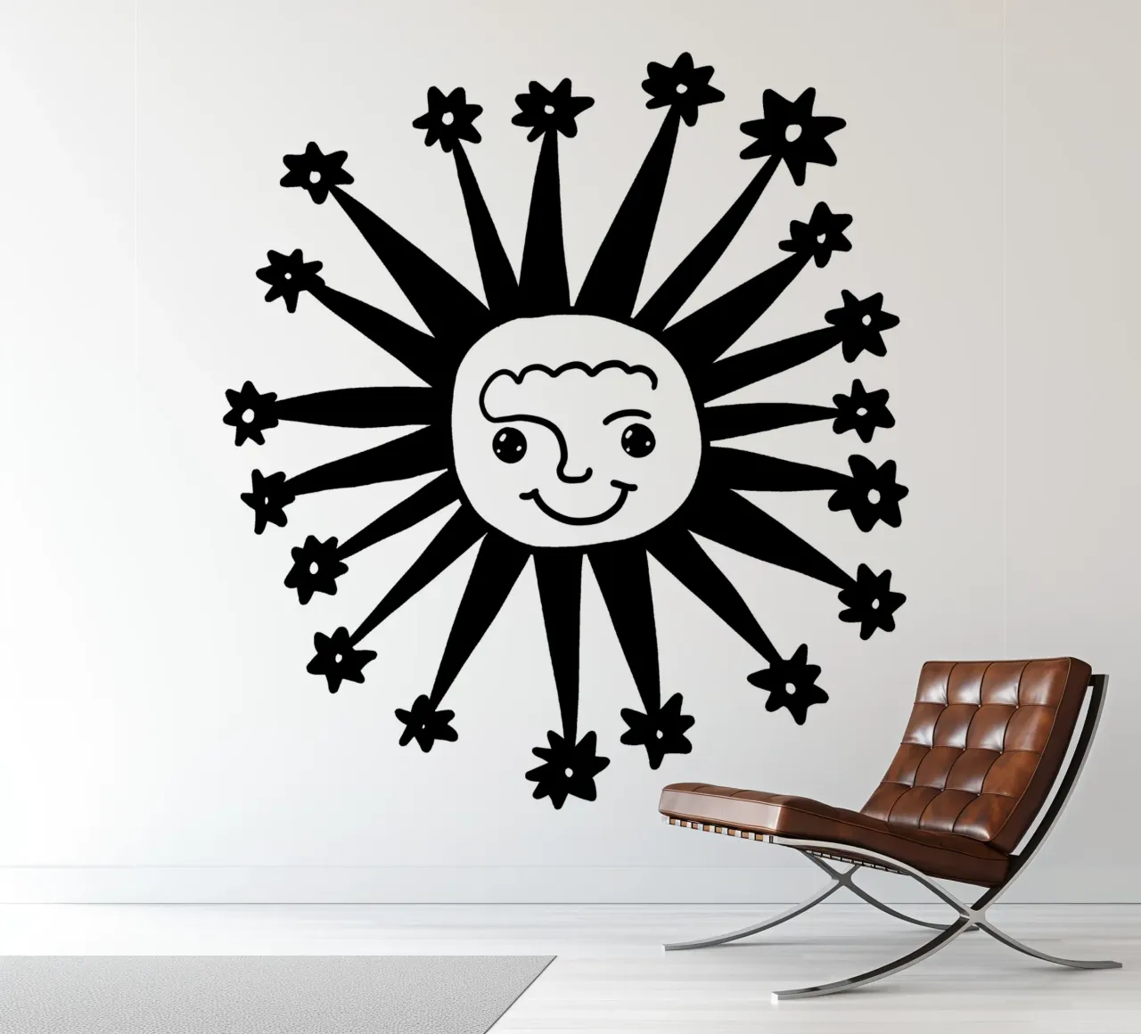 Celestial vibes fotobehang van TijanaArtStudio88