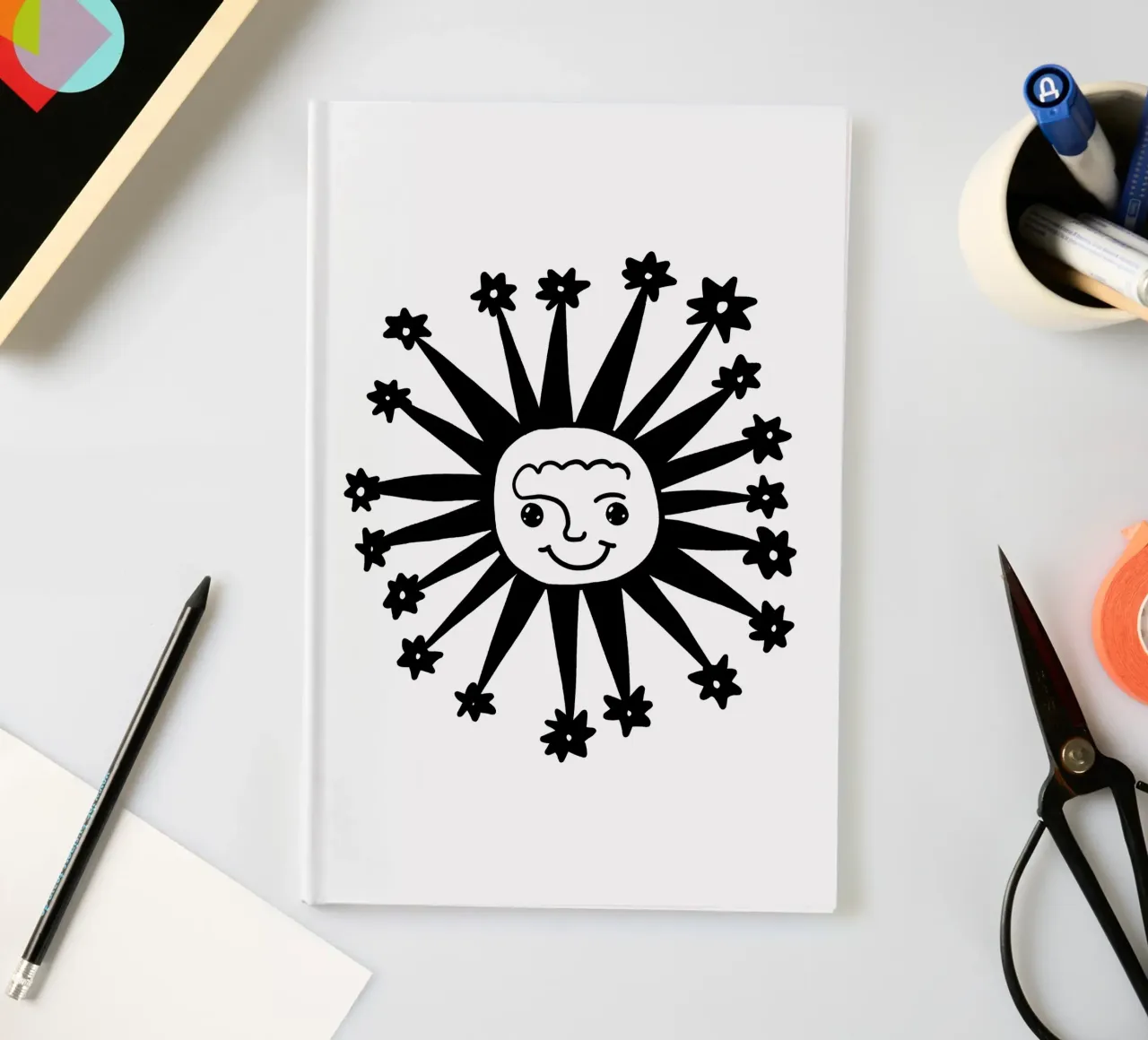 Celestial vibes notebook by TijanaArtStudio88