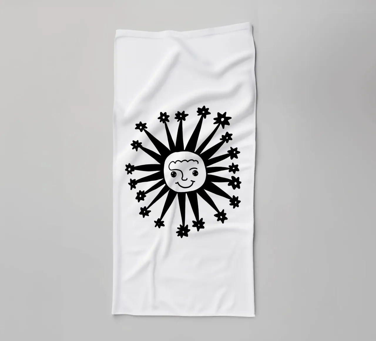 Celestial vibes towel by TijanaArtStudio88