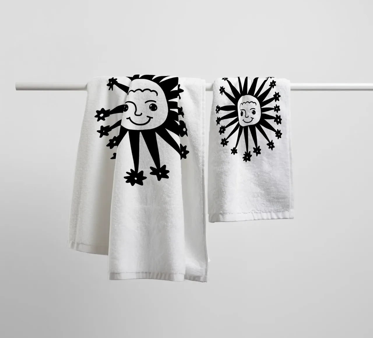 Celestial vibes towel by TijanaArtStudio88