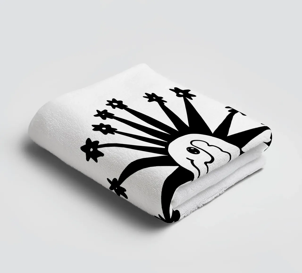 Celestial vibes towel by TijanaArtStudio88