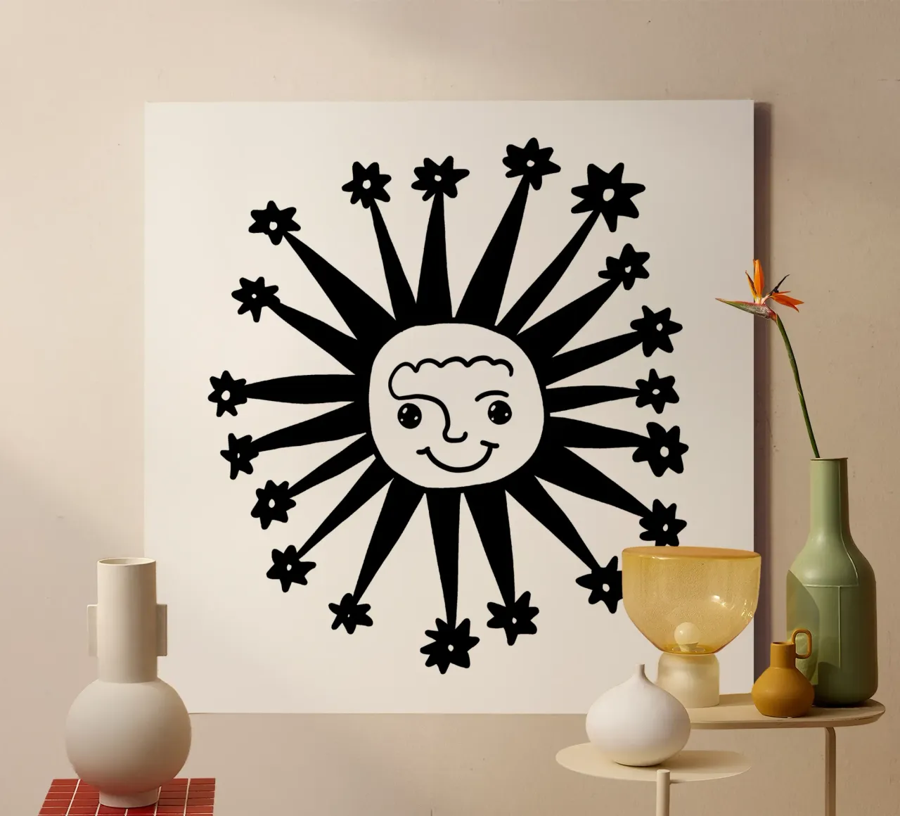 Celestial vibes canvas by TijanaArtStudio88