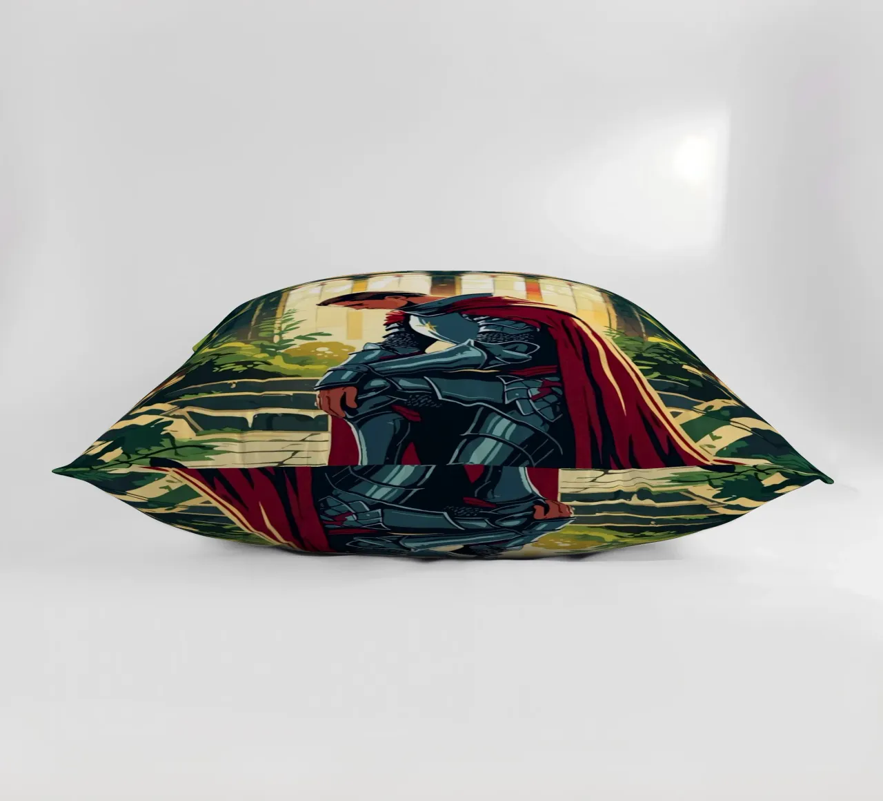 Ritter in stiller Andacht cuscino da pixelbull - medieval art and more