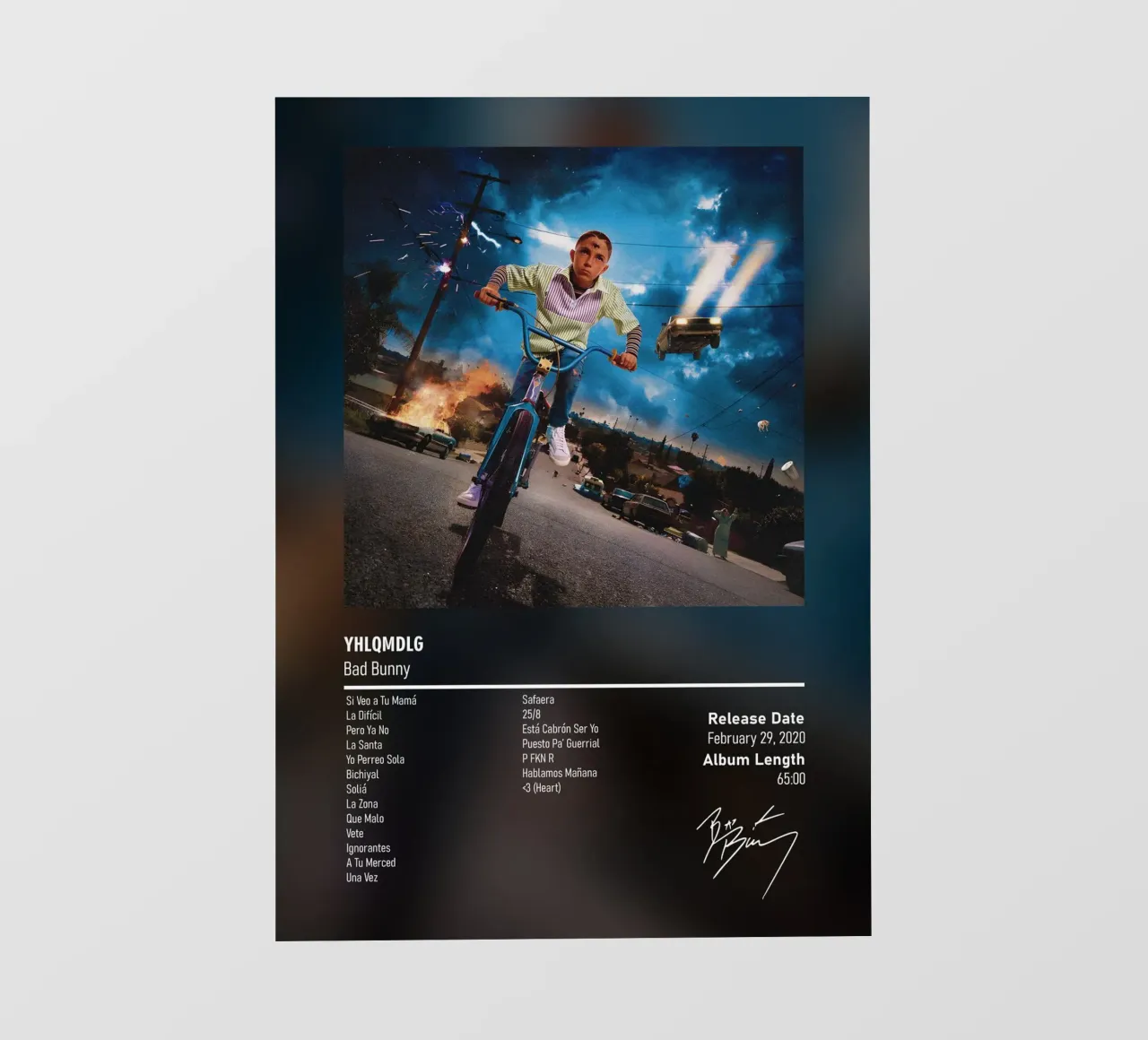 YHLQMDLG (2020) by Bad Bunny telo in pvc da DGUnder