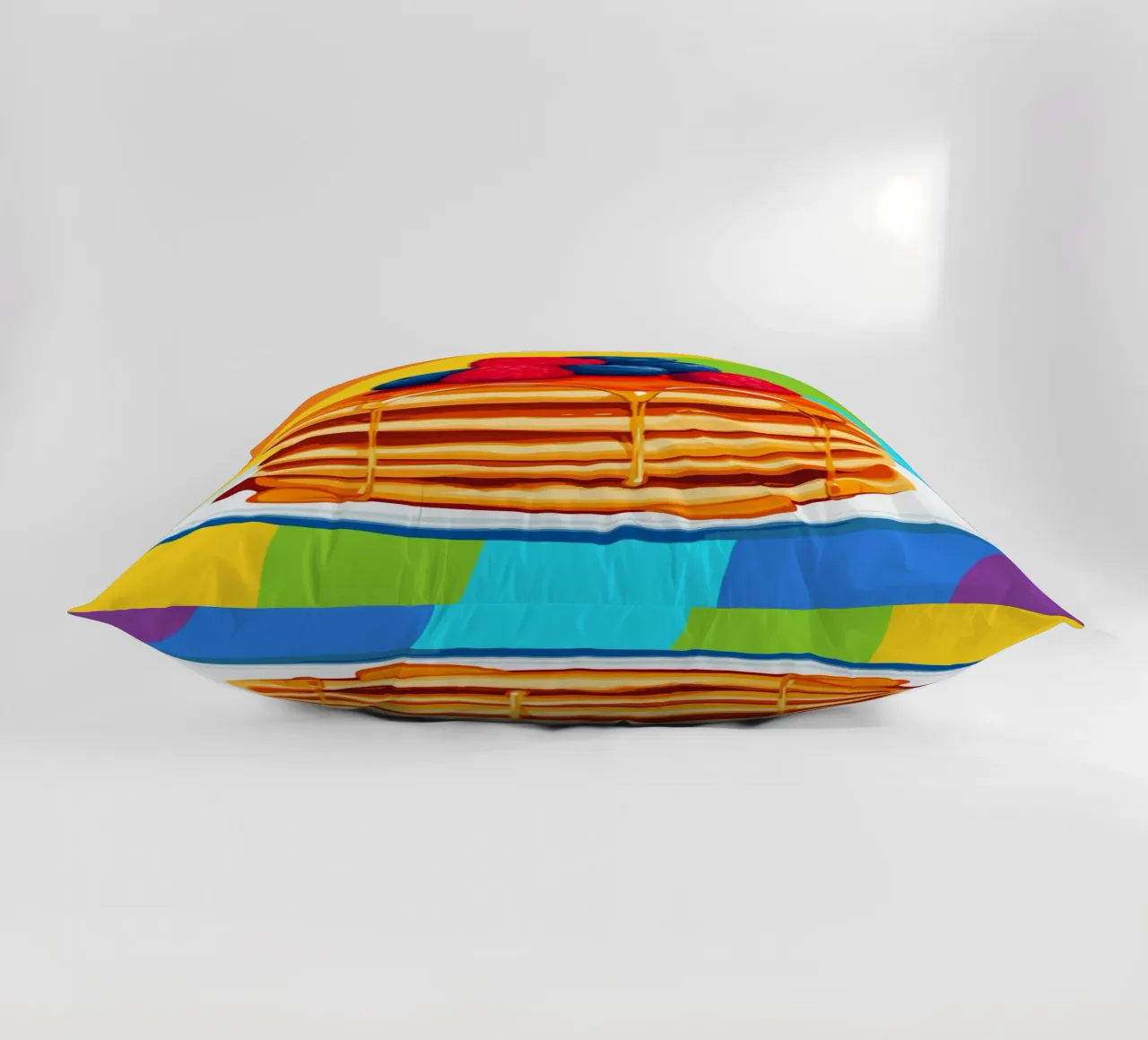 Pancake arcobaleno con frutti di bosco cuscino da pixelbull - medieval art and more