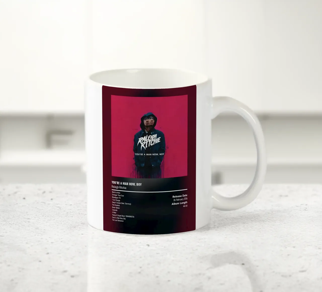 You_re a Man Now, Boy (2016) by Raleigh Ritchie tazza in ceramica da DGUnder