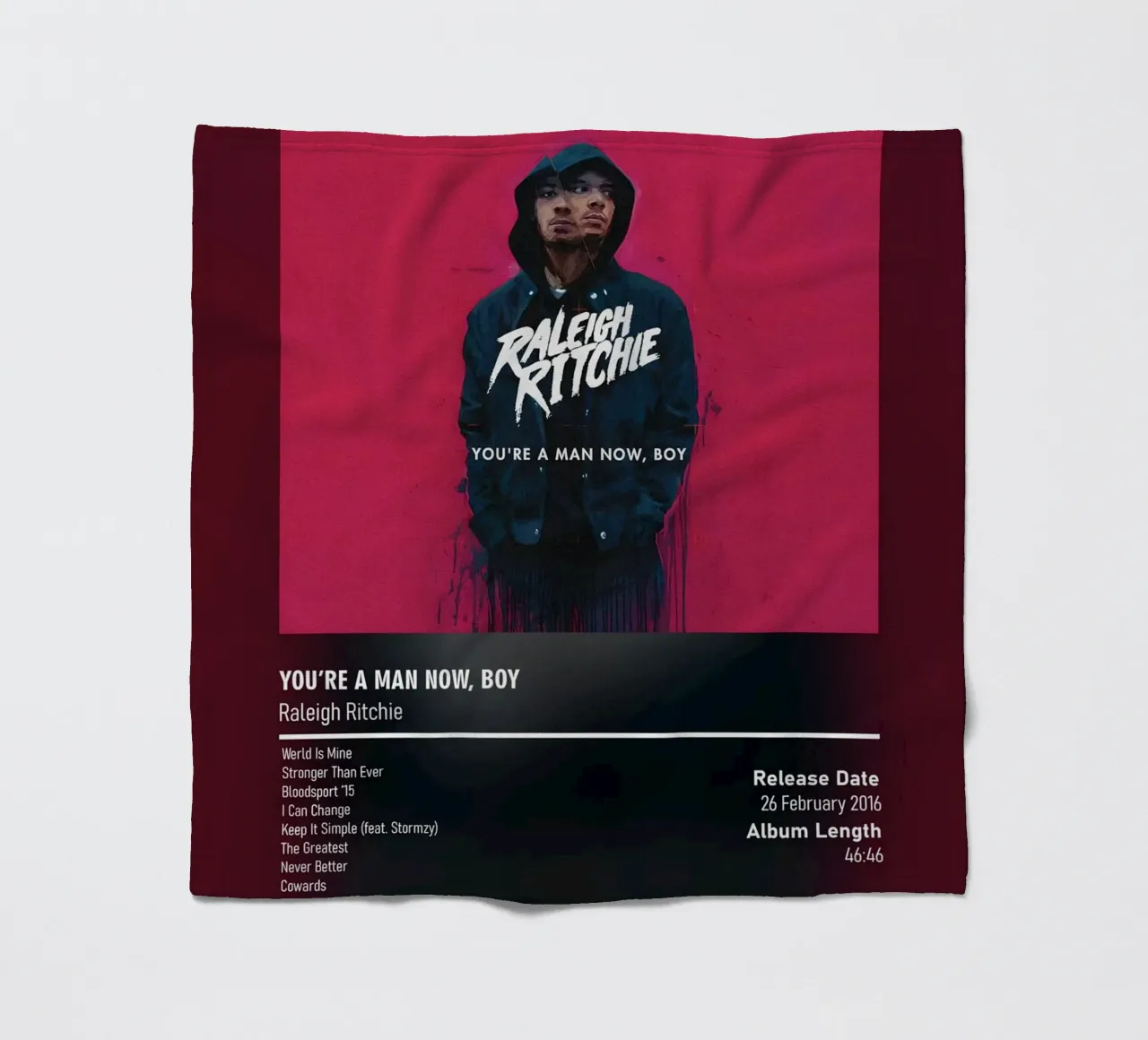 You_re a Man Now, Boy (2016) by Raleigh Ritchie coperta in pile da DGUnder